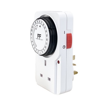 13A 24 Hours Plug In Timer With Indicator (White)